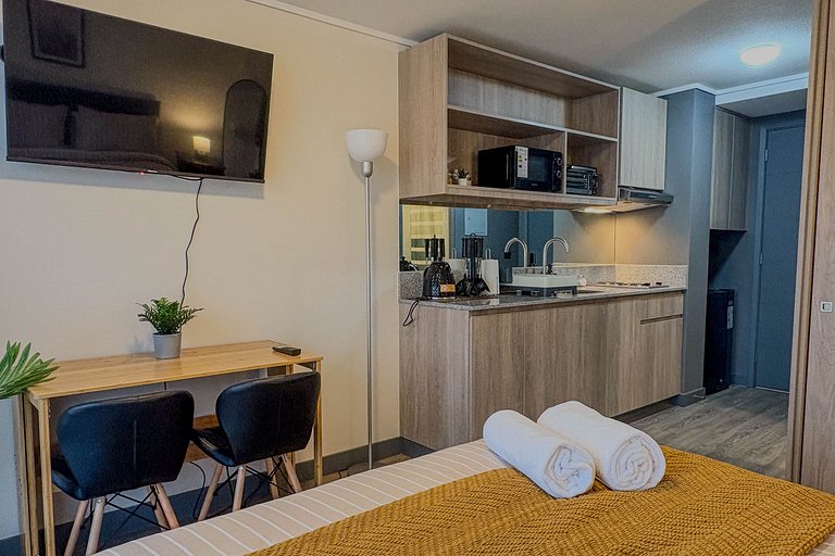 Estudio acogedor en el corazón de Santiago