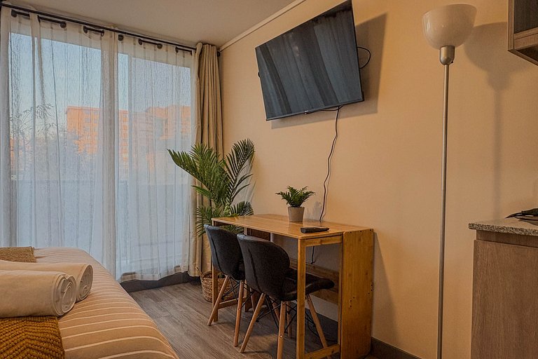 Estudio acogedor en el corazón de Santiago