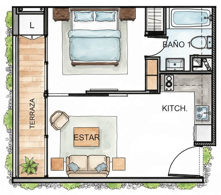 Calidad hotelera|Wi-Fi |AC | Sin Comisión| STGO DT