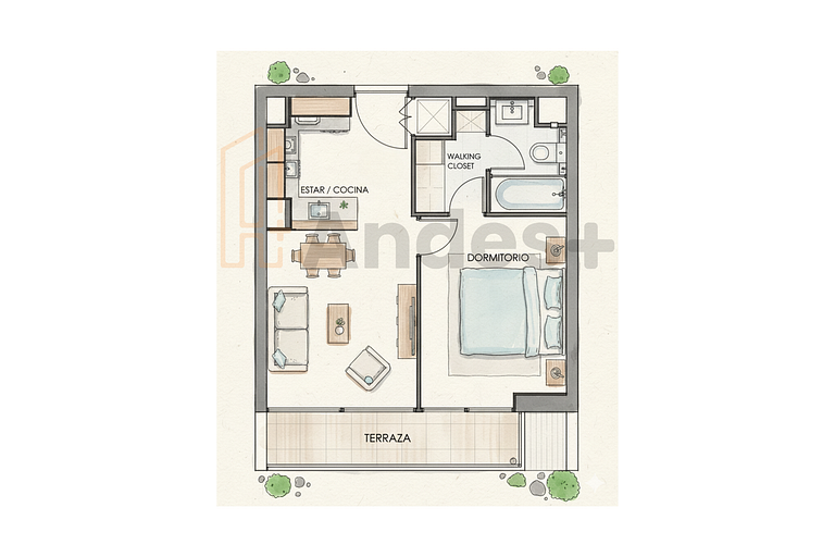 Calidad hotelera|Wi-Fi |AC | Sin Comisión| STGO DT